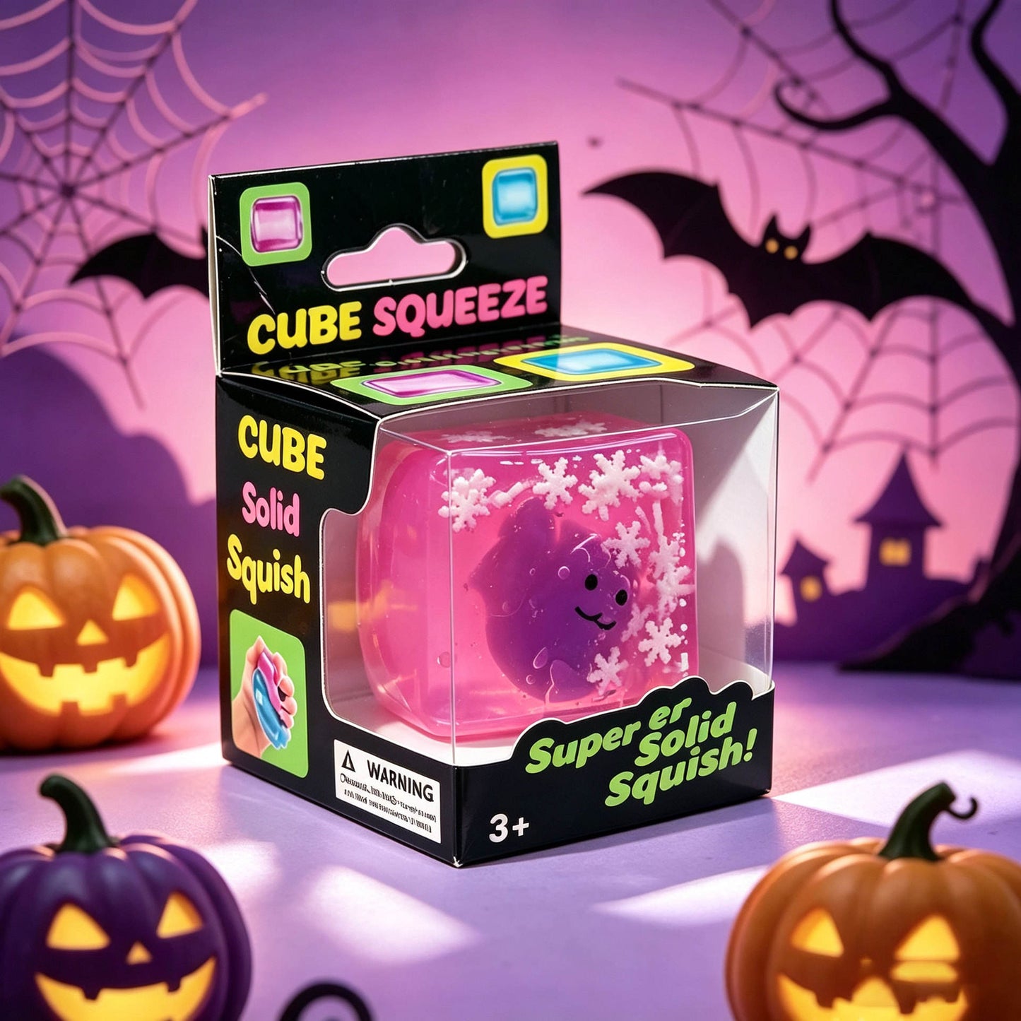 Halloween Funny Ice Cube Squishy Toy