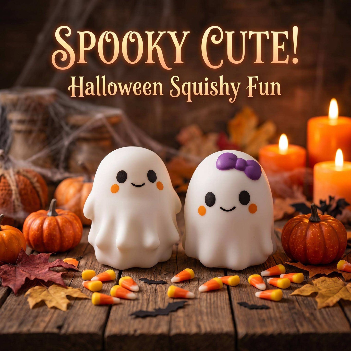 Ghost Squishy Halloween Slow Rising Squeeze Fidget Toy