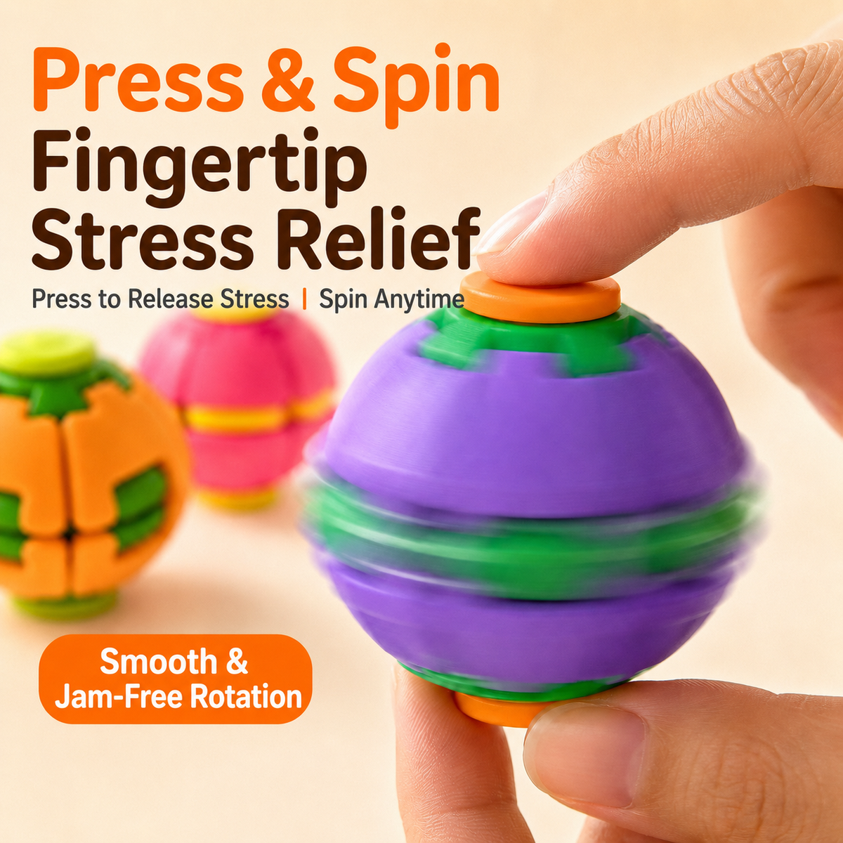 3D Gear Ball Fidget Toy for Kids - Assorted