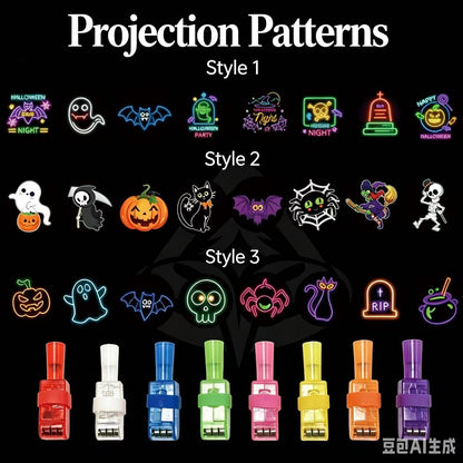 Halloween LED Projection Finger Ring