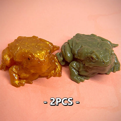 1/2pcs Funny Toad Frog Squishy Toys Stress Relief Prank Toys For Kids Funny Meme Party Birthday Gifts Frog Squeezing Toy