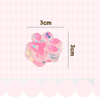 10Pcs Mini Cute Cat Claw Squishy Fidget Toys Plush Stress Relief Pinch Toys for Halloween Christmas Party Favors Goodie Bag
