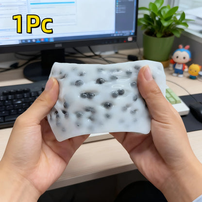 1Pc Stress-Relief Squeeze Toy Tofu Shaped Pop Pimples Creative Novelty Toys Desktop Decoration Halloween Christmas Gifts Decor